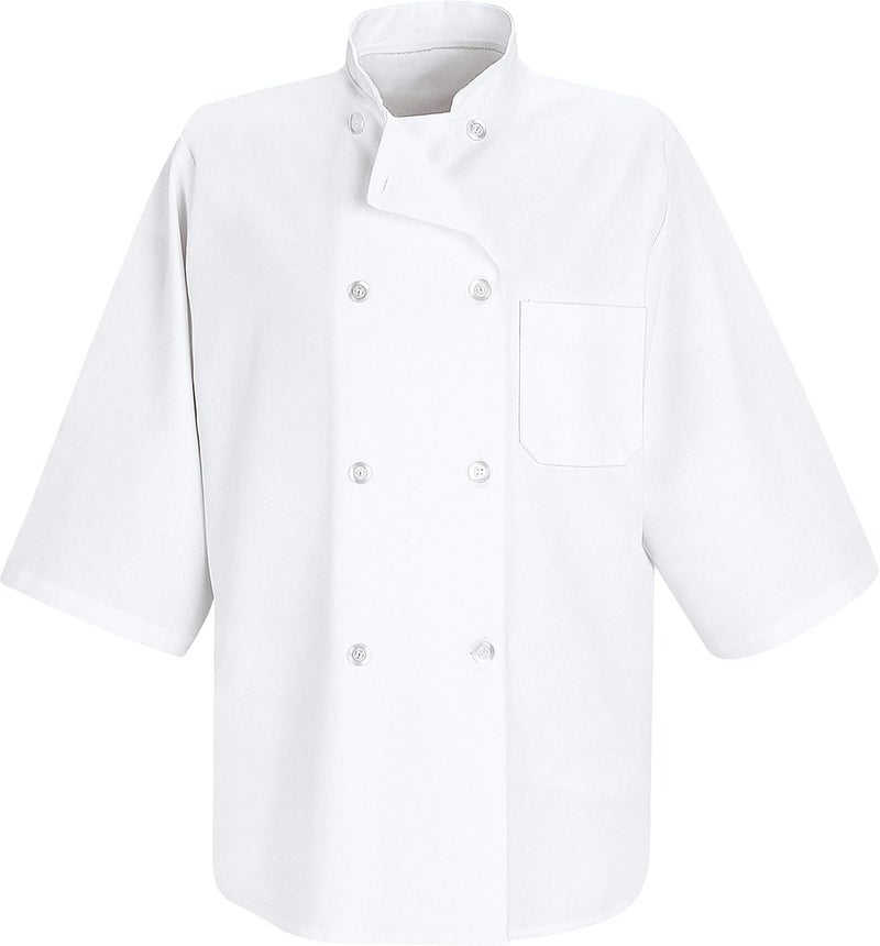 Chef Designs Men's 1/2 Sleeve Chef Coat - Image 3